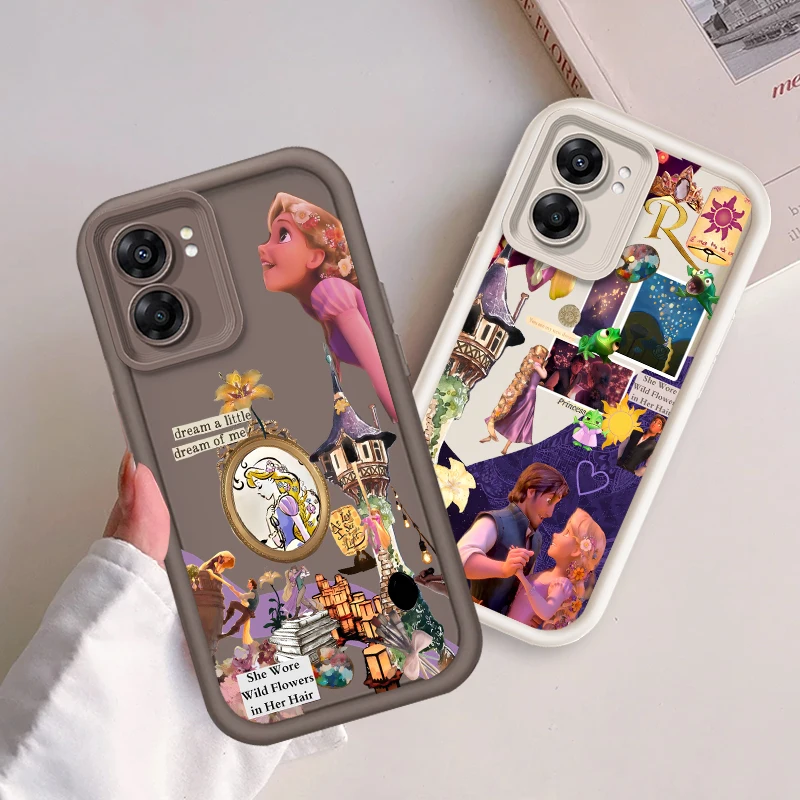 

Disney Movie Princess Rapunzel For OPPO A98 A78 A94 A76 A74 A58 A55 4G 5G A9 A53 2020 A36 Eye Ladder Cover Capa Fundas