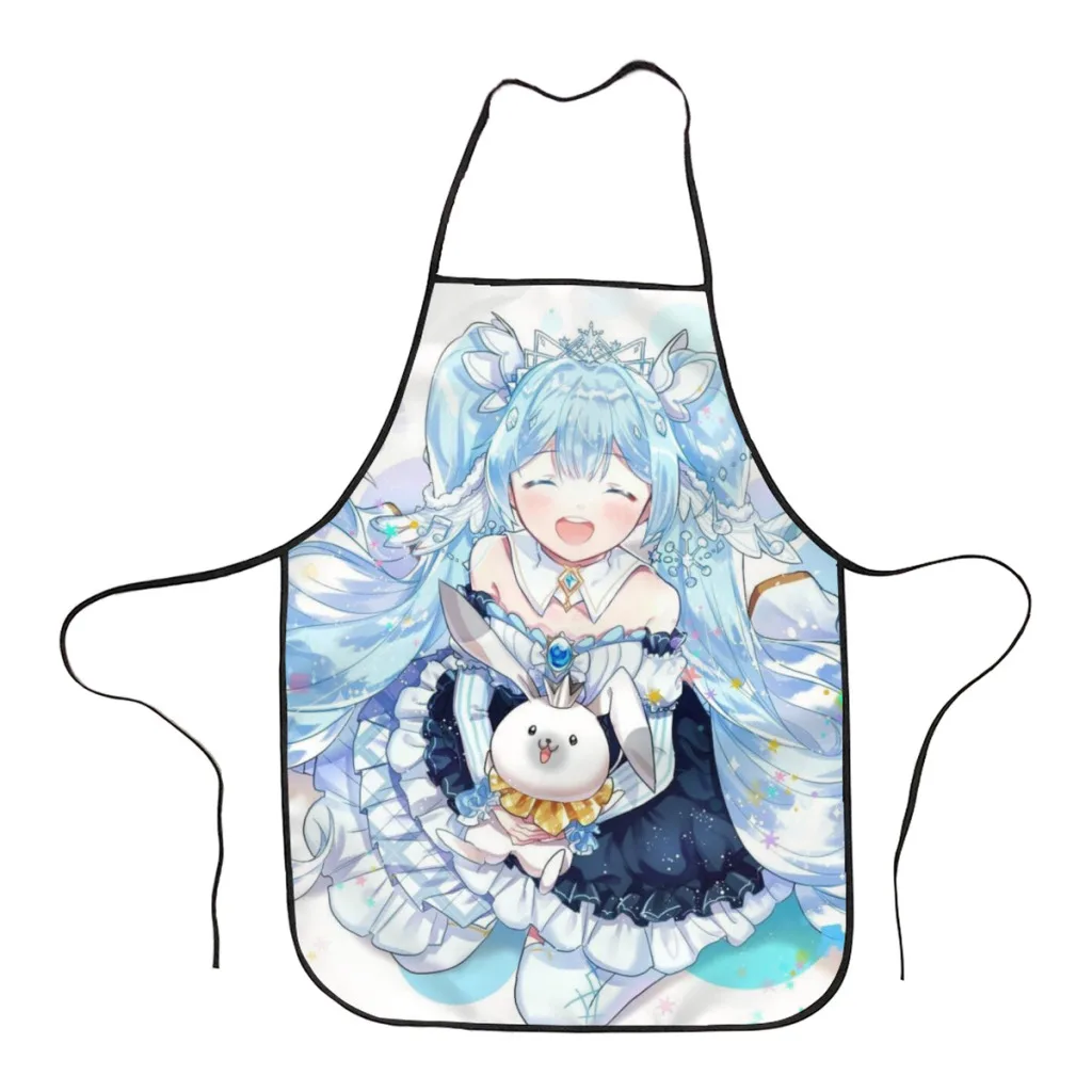 

Kawaii Anime Hatsune M-Miku Cute Custom Kitchen Aprons for Women Household Cleaning Apron Chefs Cooking Baking Apron for Child