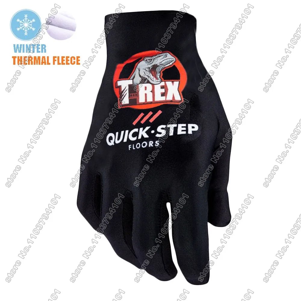 Winter Soudal Quick Step Team 2024 Cycling Gloves Men Gel Full Finger Black Gloves Road Bicycle Jerseys MTB Gant Cyclisme