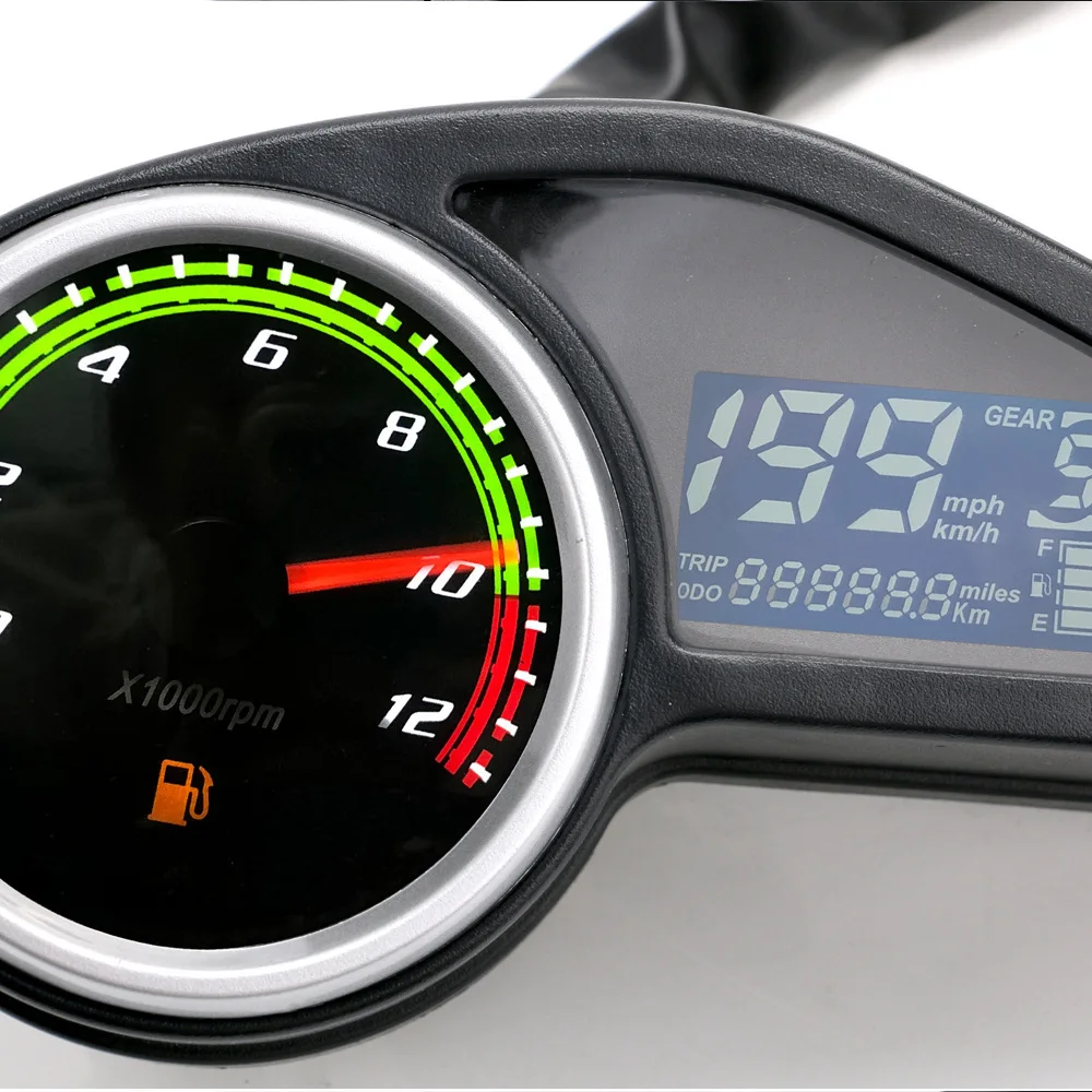 Motorcycle general modified speed meter LCD speedometer ABS water temperature meter dm150 dial accessories