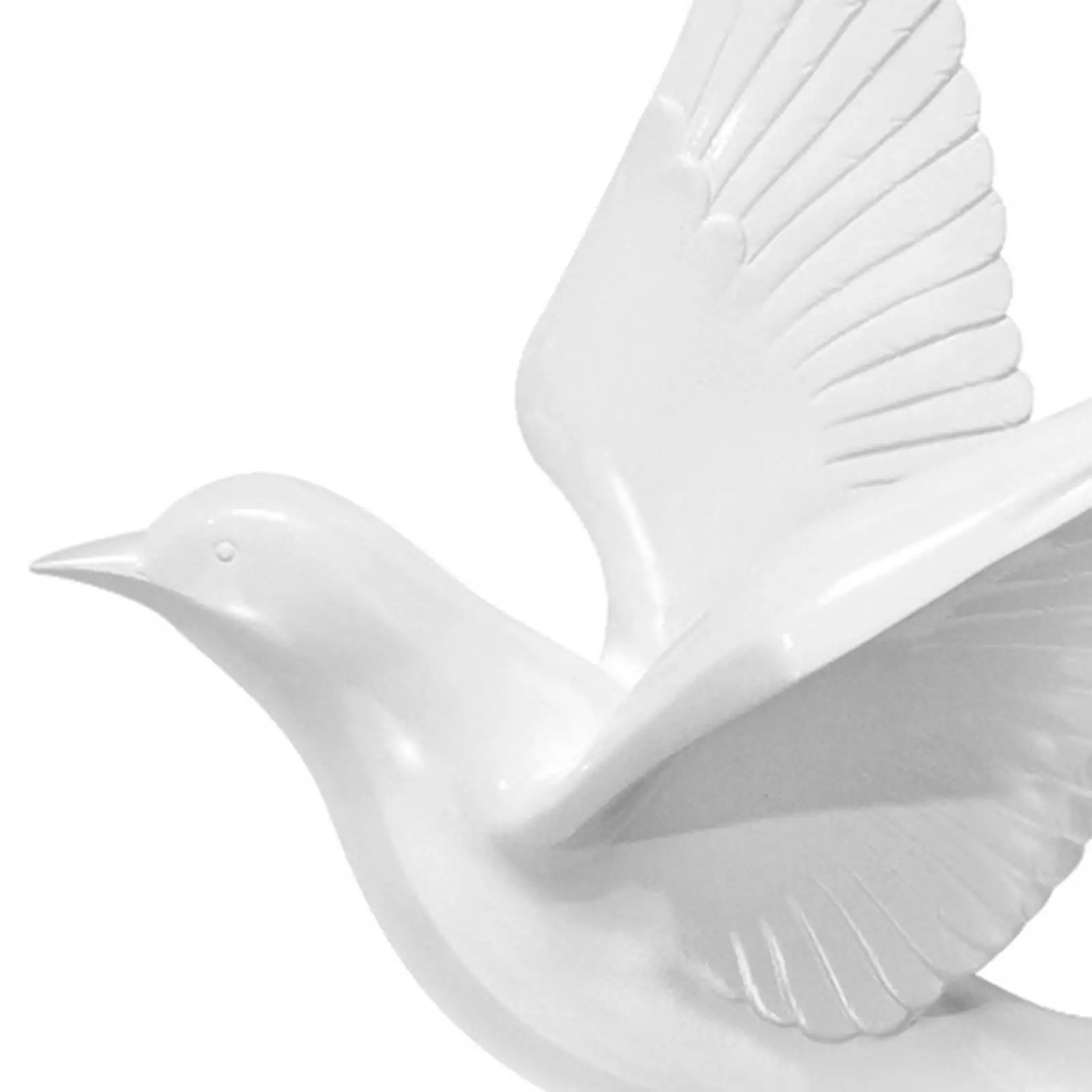 Swallow Wall Sculpture Artistic Figurine Realistic Creative Swallows Wall Mounted Decor for Indoor Outdoor Dining Room Courtyard