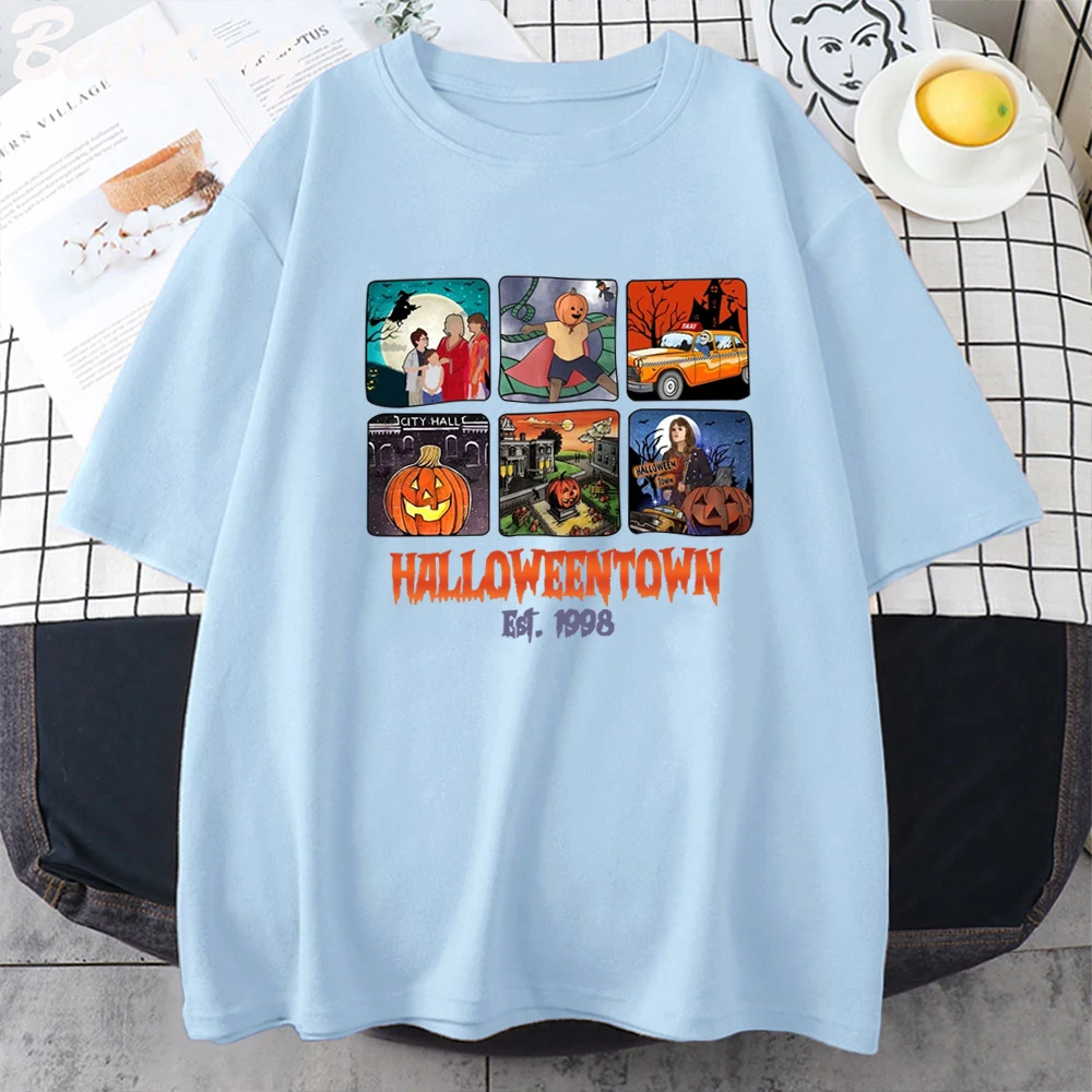 Halloweentown University Est 1998 T-Shirt I Am Kenough Ghost Face Halloween T Shirt Casual Cotton Tops Men Women Camisetas