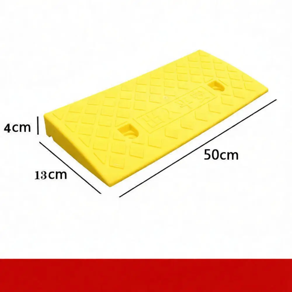 Industrial Plastic Curb Ramp Threshold Mat For Car Motorbike Driveway Garage Access Anti Slip Safety Slope Step Aid