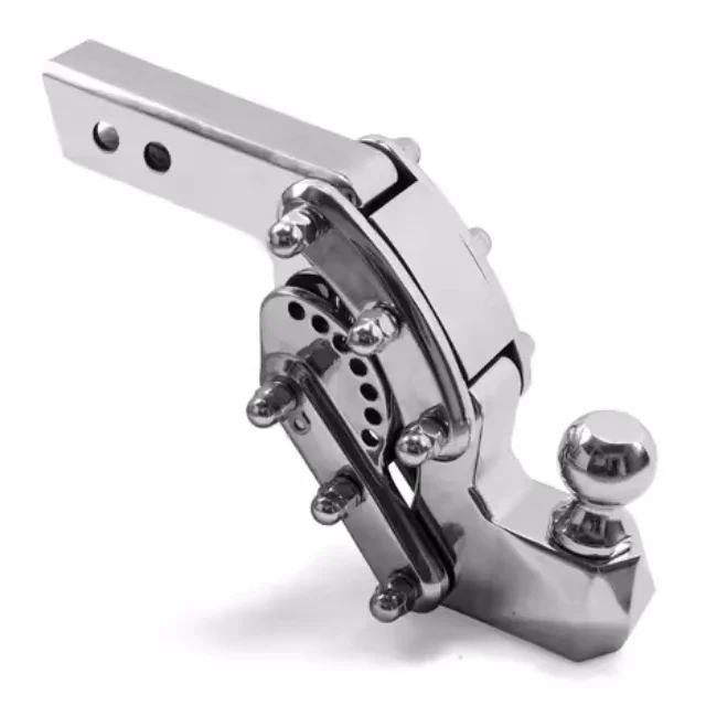 調整可能な10cmステンレス鋼カーフック、牽引用ボールロック付き調整可能なトレーラーヒッチマウント、アームトラクションコネクター