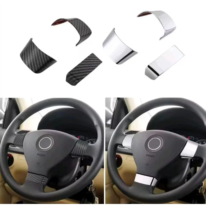 Car Steering Wheel Panel Cover Trim for Volkswagen VW Golf 5 MK5 Passat B6 Jetta Tiguan Touran 2007-2011 Car Decoration Trim - view 4