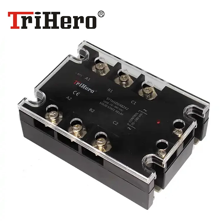 100A Three phase SSR Solid state relay module,three phase SSR relay,SSR3-100AA