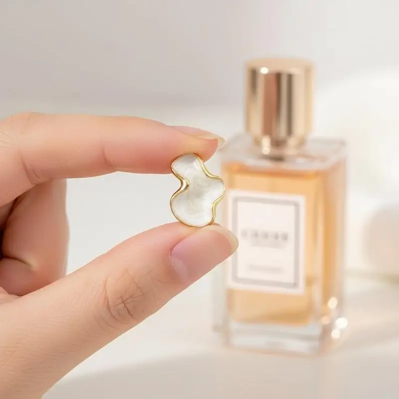 White Cloud Shaped Stud Earrings for Women Unique Lightweight Jewelry for Travel