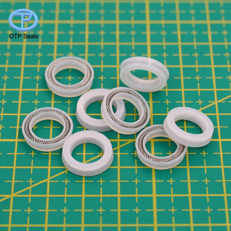 Custom Seals UHMWPE Spring Energized Seal UPE ultra-high molecular weight polyethylene two X Spring Non-standard OEM