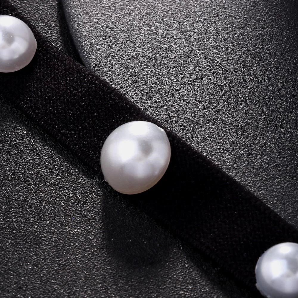 Stonefans สร้อยไข่มุกเทียมสีขาวเรียบง่ายเครื่องประดับร่างกายต้นขาสายโซ่ยืดหยุ่นเซ็กซี่สายรัดถุงน่องขาเครื่องประดับของขวัญ