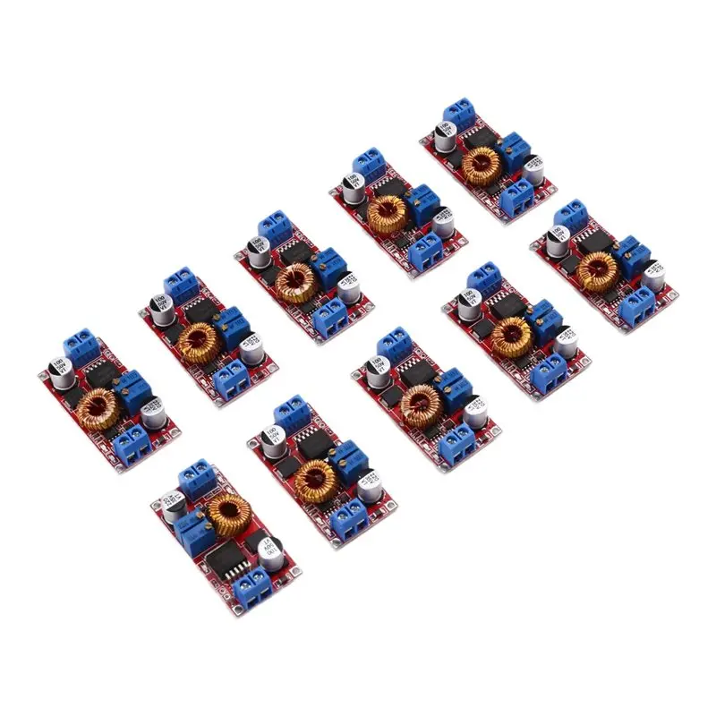 DTB7 30Pcs XL4015 5A DC to DC Lithium Battery Step Down Charging Board LED Power Converter Module 8V-34V