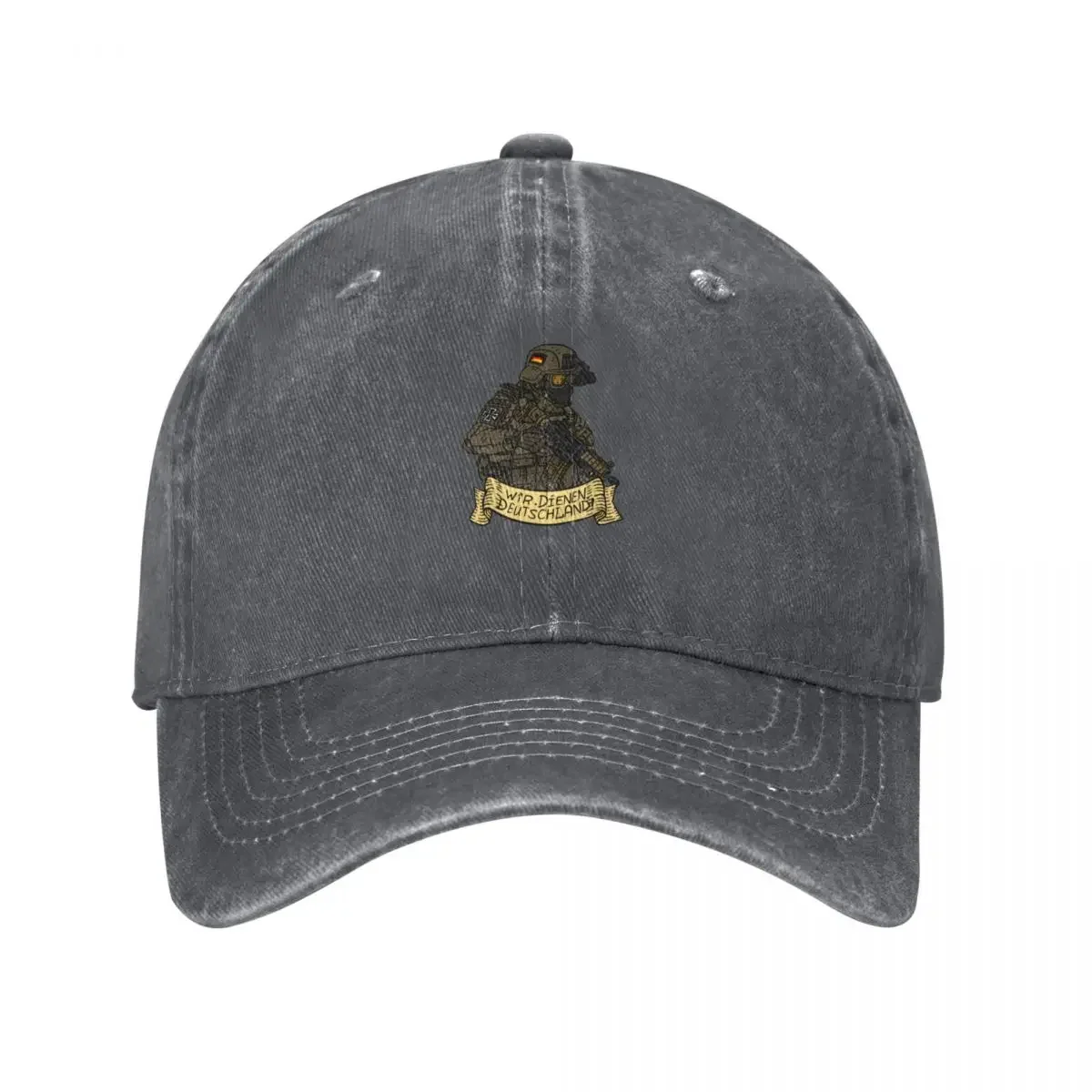 German bundeswehr soldier, armed forces of germany. with motto Baseball Cap Fashion Beach Horse Hat Military Cap Man Women Men's