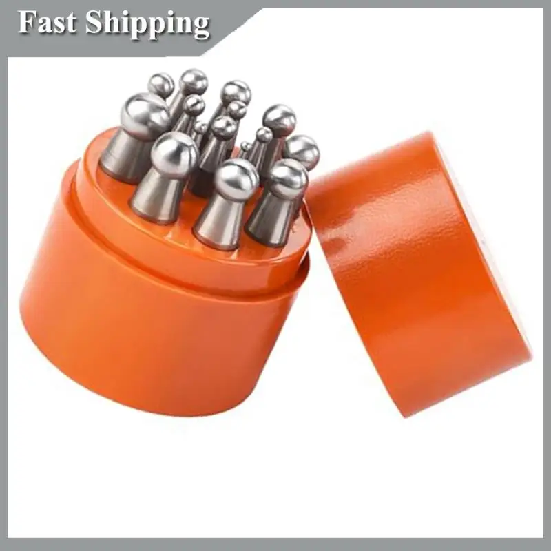

A91P Doming Block Punch Set, Dapping Punches Processing Crafting Metal Forming Tools Stamping Tools For Shaping Beads