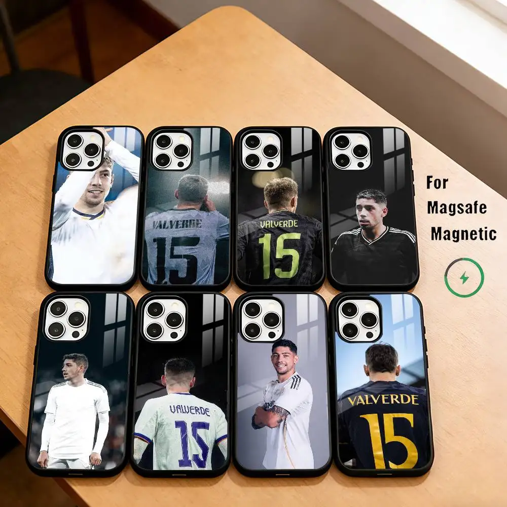 

Football Fan f-Federico v-Valverde Phone Case For iPhone17,16,15,14,13,12,11 Plus,Pro Magnetic For Magsafe Wireless Charging