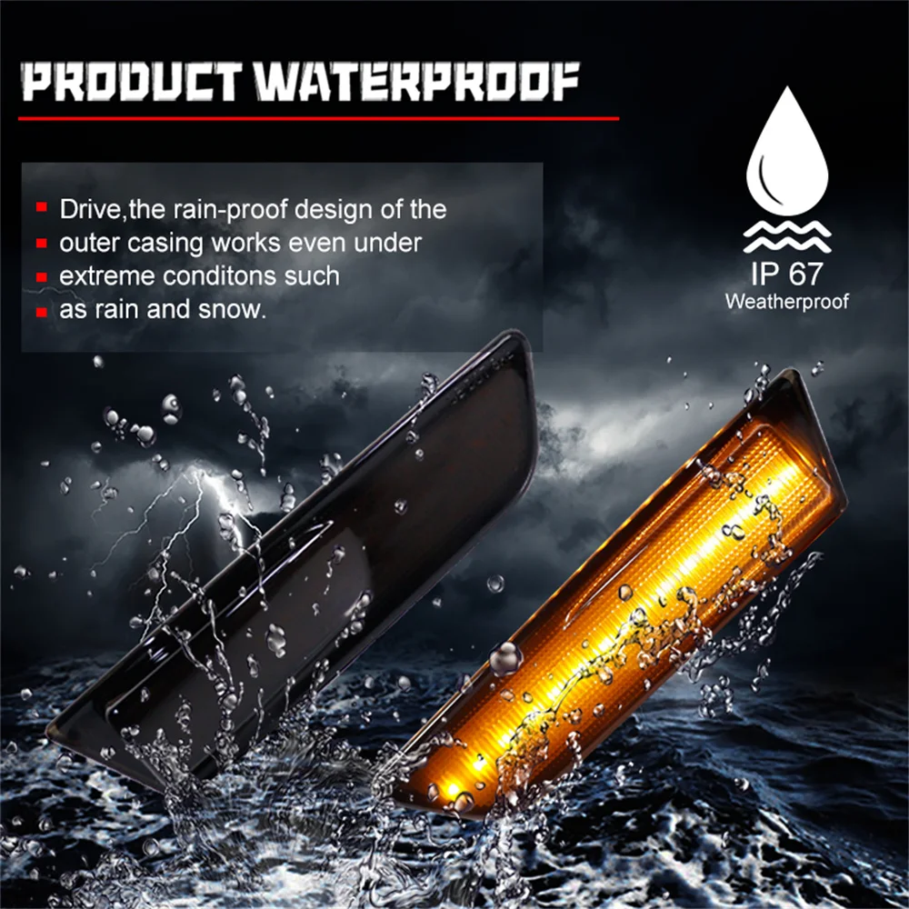لإنفينيتي G35 2-Door كوبيه 2003 2004 2005 2006 2007 العنبر LED المصد الأمامي أضواء العلامات الجانبية درابزين مضيئة بدوره أضواء الإشارة