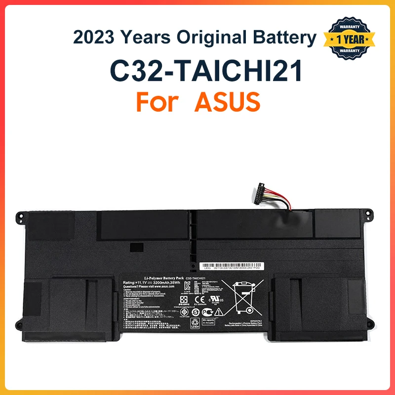 

C32-TAICHI21 Laptop Battery for ASUS Ultrabook TAICHI21 TAICHI 21 C32-TAICHI21 11.1V 3200mAh 35WH