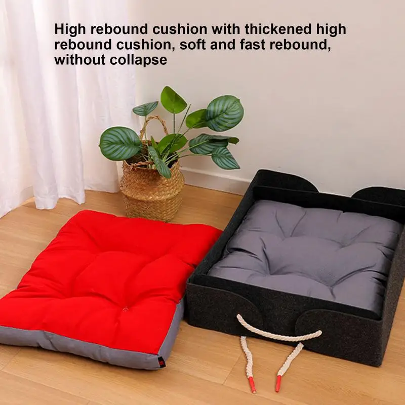 

Dog Beds For Small Dogs Washable Cat Beds For Cats Small Cat Bed Washable Calming Cat Beds For Indoor Cats Warm Cat Bed Foldable