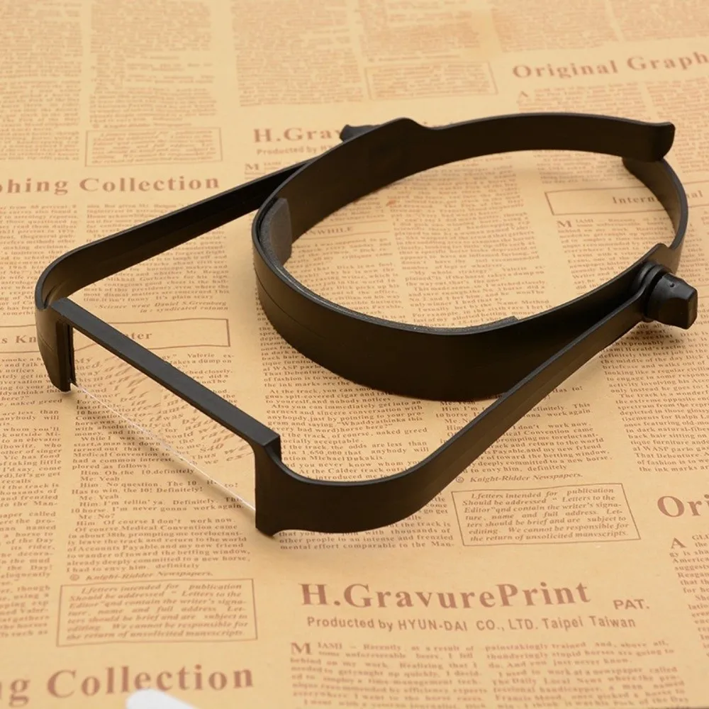 Lightweight Headband Magnifier Simple Interchangeable Lenses Elderly Person Handsfree Magnifier Precision