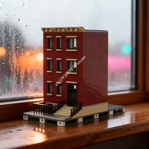 595pcs MOC New York Town house modular Cityed Model Building toys blocks Construction Assemble idea Christmas gift Kids Birthday