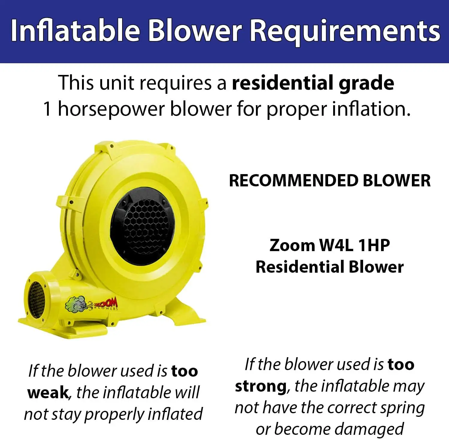 Inflatable Waterslide, Blue Wave Design, Blower Not Included