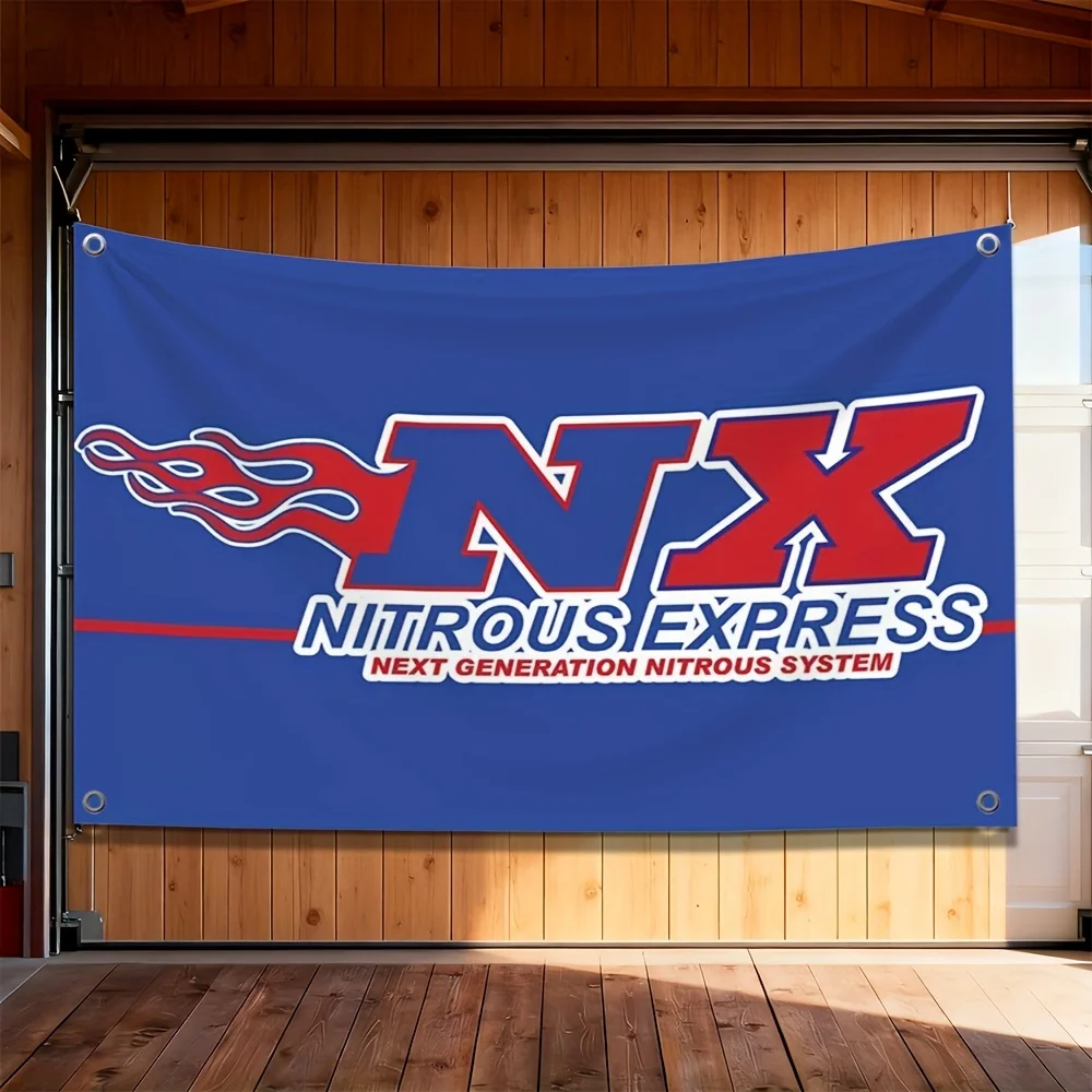 Single-piece, Multiple Sizes Available, Single-sided Printing, Sports Racing Car Polyester Flag Banner, Four-hole Flag, Pull Fla