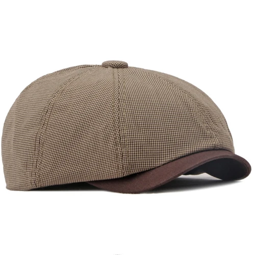 Imagen 2 del producto Boinas HT4168, gorras de primavera y verano para hombres y mujeres, boina octogonal de pintor artista, gorra plana, boina a cuadros para hombre y mujer