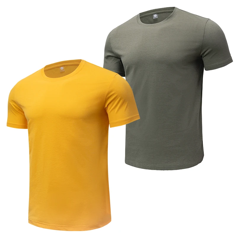 

2pcs men/woman breathable fast drying running sports fitness breathable comfortable short sleeve T-shirt casual light Gym Tops