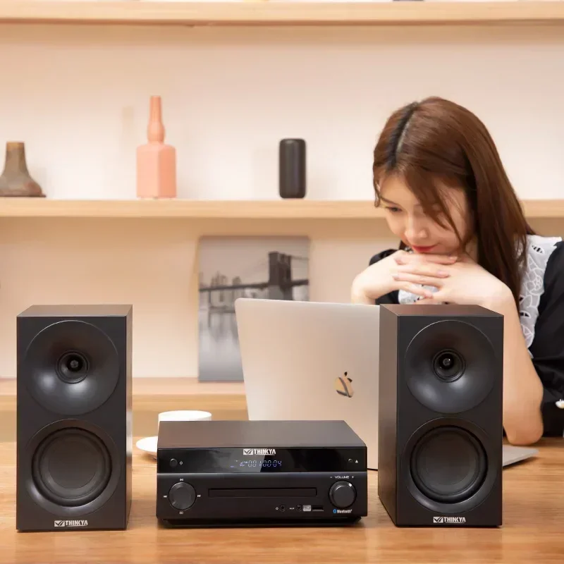 Système de haut-parleurs Hifi, vente directe du fabricant, Micro système Cd Hi-Fi avec dents bleues et lecteur CD