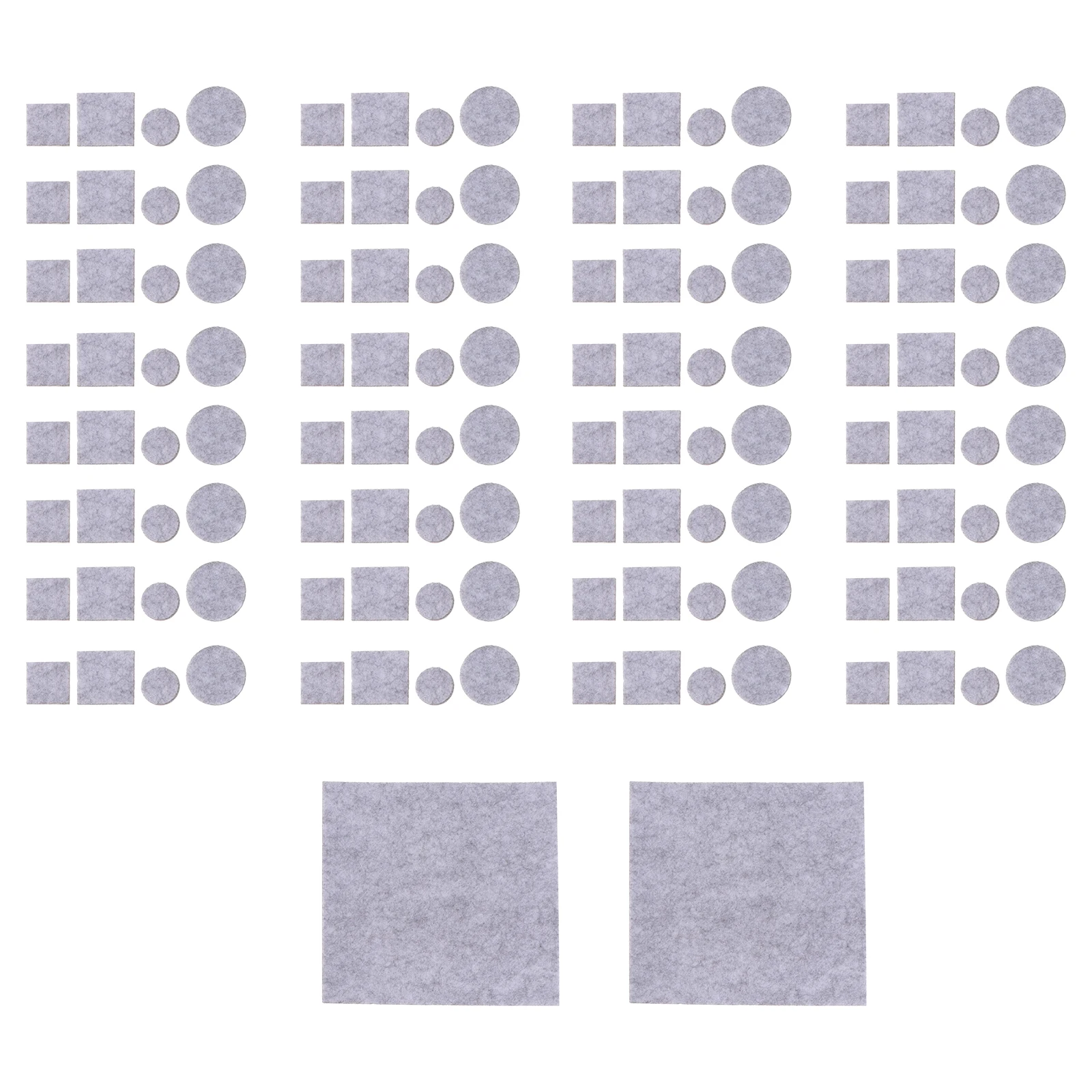 

130 Pcs Foot Pads Furniture Chair Leg Floor Protectors Felt Non Chair Antiskid Sticker Slip Eco Durable Self Adhesive