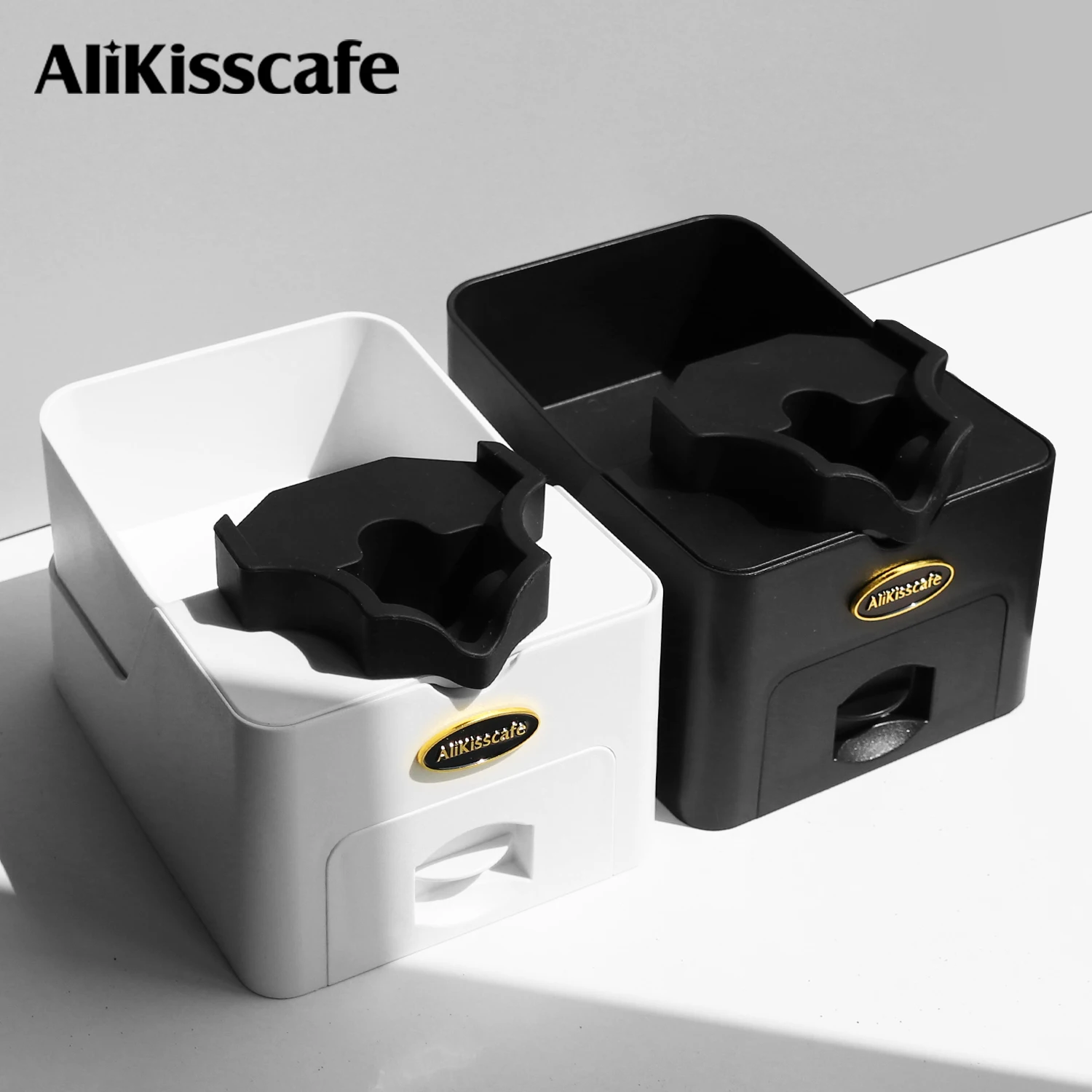 AliKisscafe Coffee Knock Box Portafilter Holder Multi-functional Espresso Grounds Container Dump Bin Barista Accessories Tools