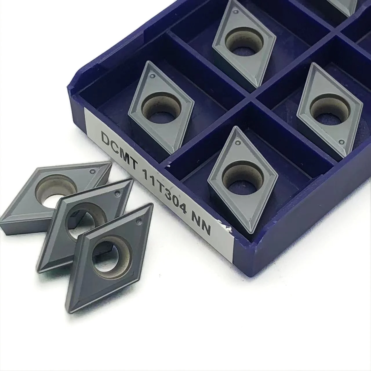 شفرة طحن كربيد CNC ، Dcmt 11t304 nn-PVD ، 10
