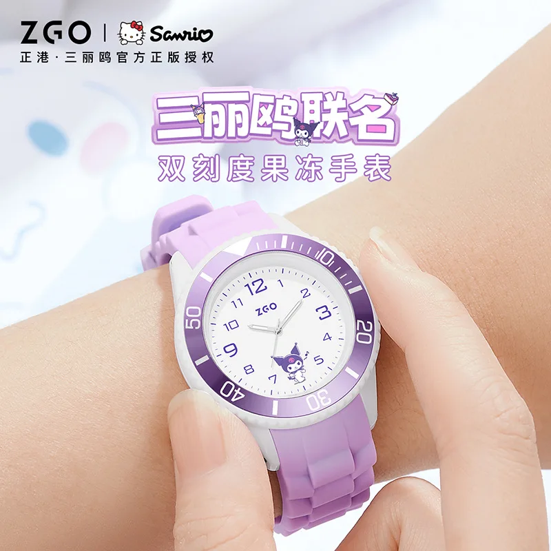 

Sanrio Wristwatch Hello Kitty Wrist Watch for Women Good-looking Waterproof Kuromi Quartz Watch with Noctilucent