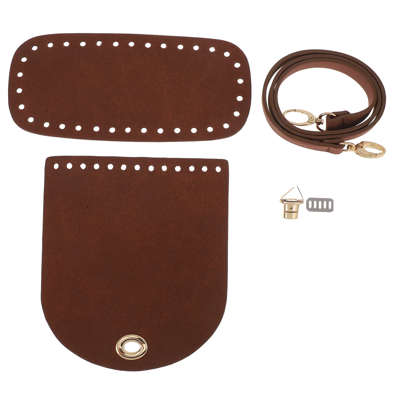 

DIY PU Purse Making Kit Shoulders Bag Sewing Set Handmade Crossbody Satchel Bag Kit Purse Accessories for Women Handicrafts