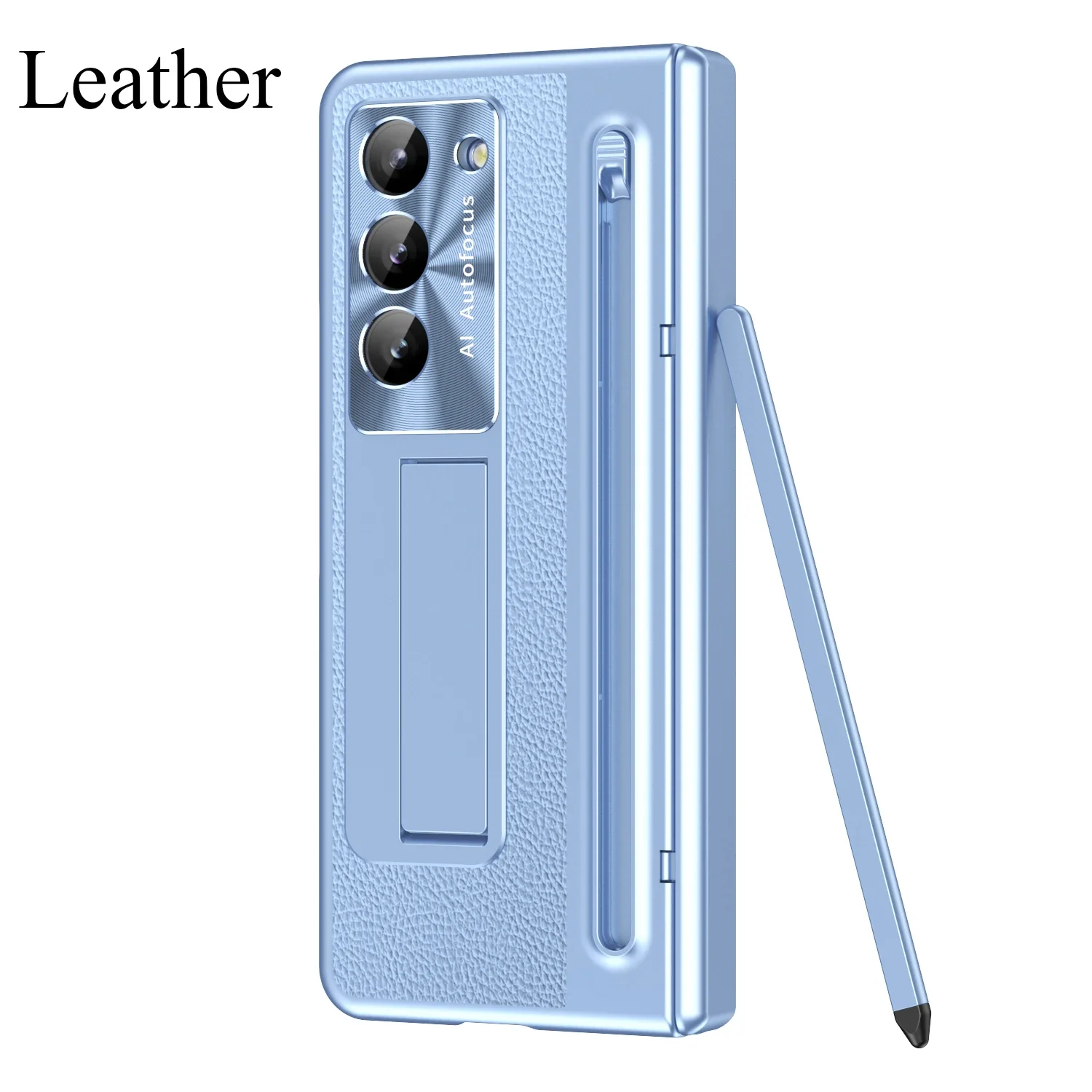 

С сенсорной ручкой для Samsung Galaxy Z Fold 7, 6, 5, 4, чехол с петлей, противоударная магнитная подставка, полная защита, складной чехол