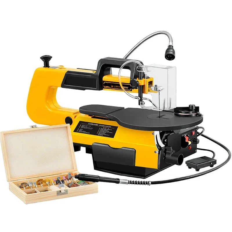 Electric Scroll Saw Desktop Woodworking Wire Saw Machine Wire  Carving Machine Speed Control Cutting Machine