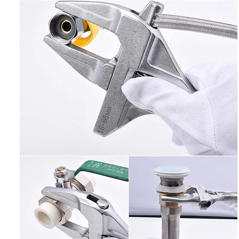 

AC88-3X Adjustable Wrenches 6-68Mm Wide Jaw Wrench Bathroom Wrench Hand Tools For Tightening Or Loosening Nuts And Bolts