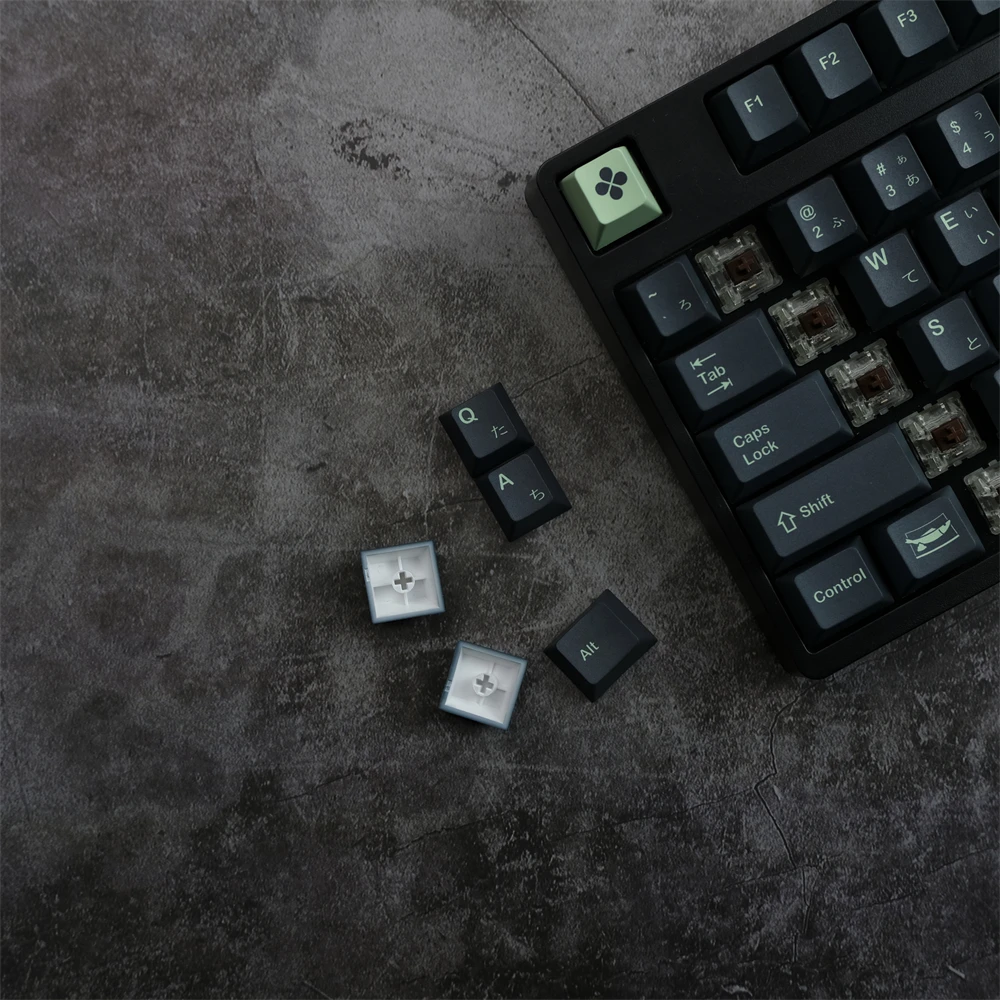 Imagem -06 - Keycap para Teclado Mecânico Gmk Wasabi Keycaps Conjunto Cherry Profile Dye-sublimação Compatível Gk61 64 68 84 87 96 108