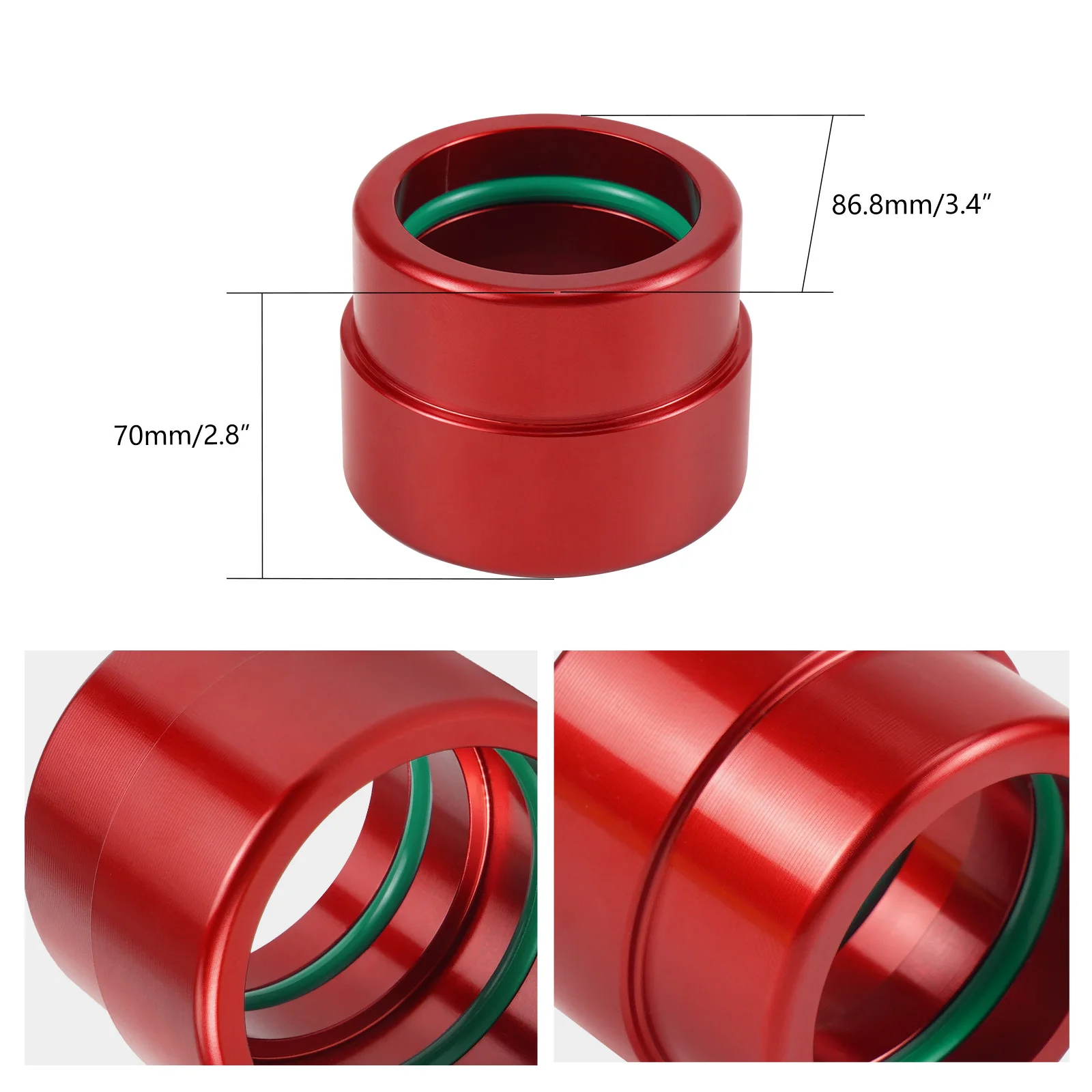 NICECNC For Beta RR 300 RR 250 RR300 RR250 Xtrainer 300 2013-2019 2018 2017 Motorcycle Exhaust Collar O-Rings Cover Protector