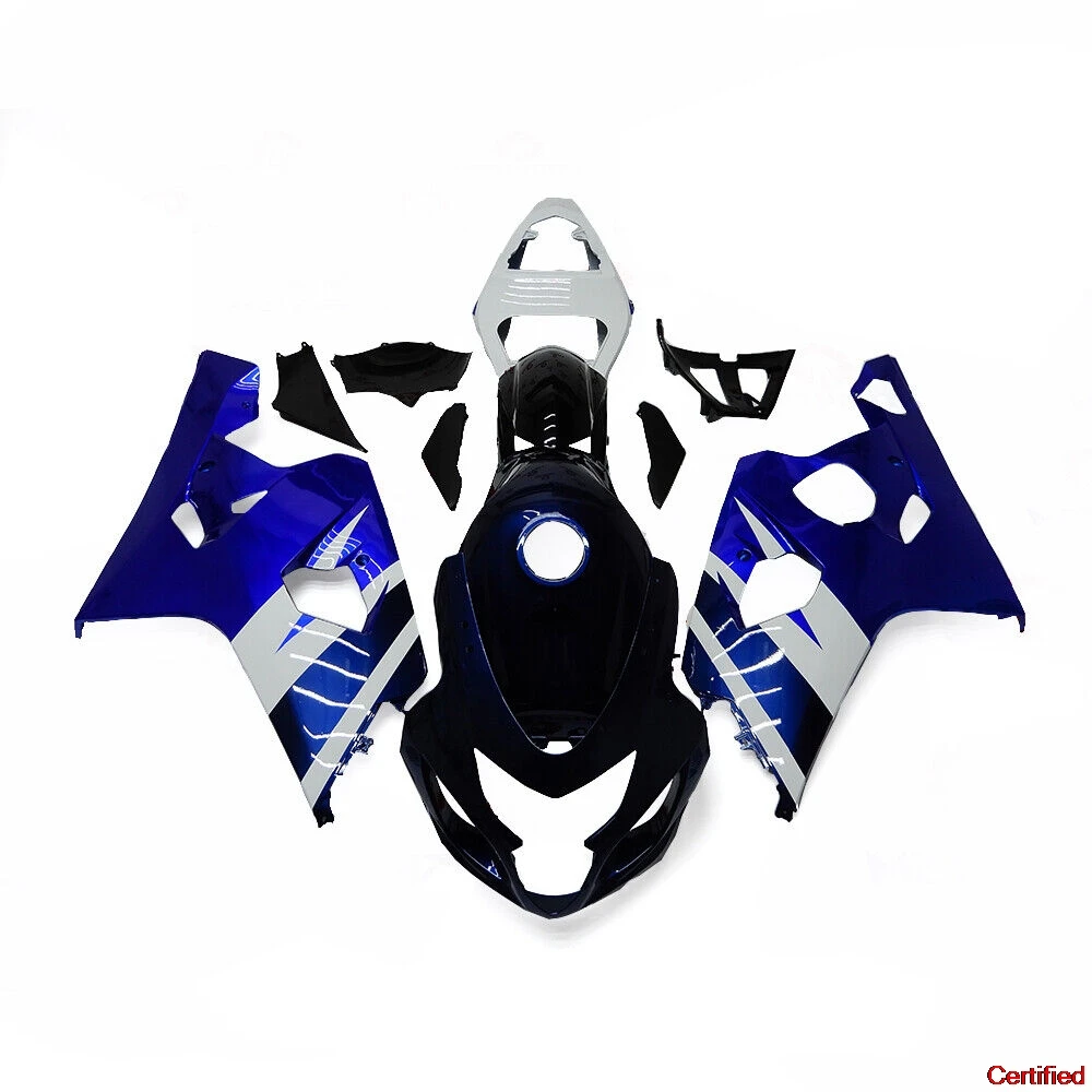 Fit fairings kit for For GSXR600 2004 2005 GSX-R750 04 05 K4 GSXR750 600  motorcycle full fairing blue white body kit