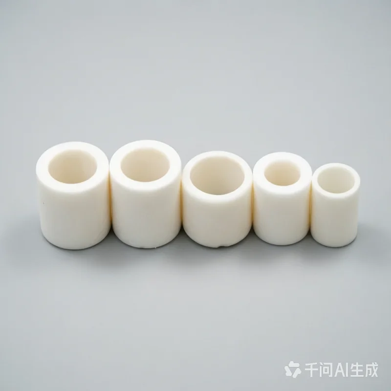 10Pcs 95-99% Al₂O₃ Ceramic Tube, Wear Resistant Insulating Tube for Thermocouple, Furnace & High Temp Sensors