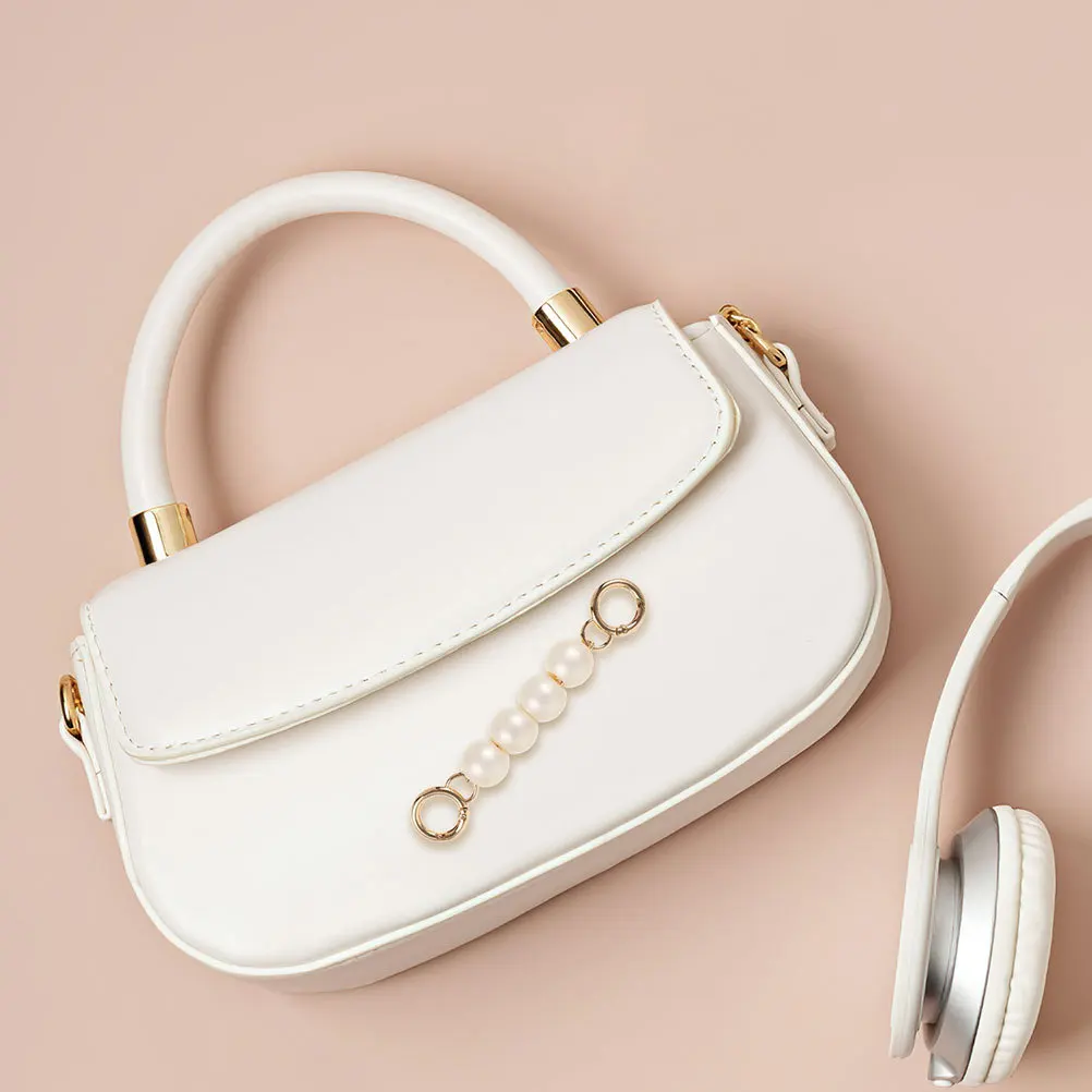 2 Buah Rantai Tas Mahjong ABS Besi Pengganti Tali Ekstensi Pendek DIY Aksesoris Tas Tangan Dompet Bergaya Praktis