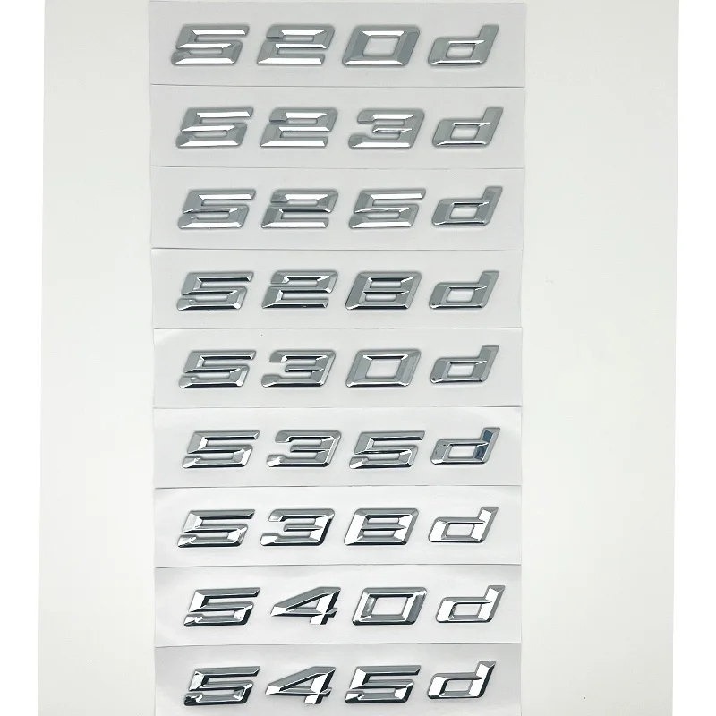 Glossy Black 520i 523i 525d 530d 530e 535d 540d 545e ABS Emblem for BMW 5 Series E39 E60 E61 F10 F11 G30 Car Trunk Logo Sticker - Image 6