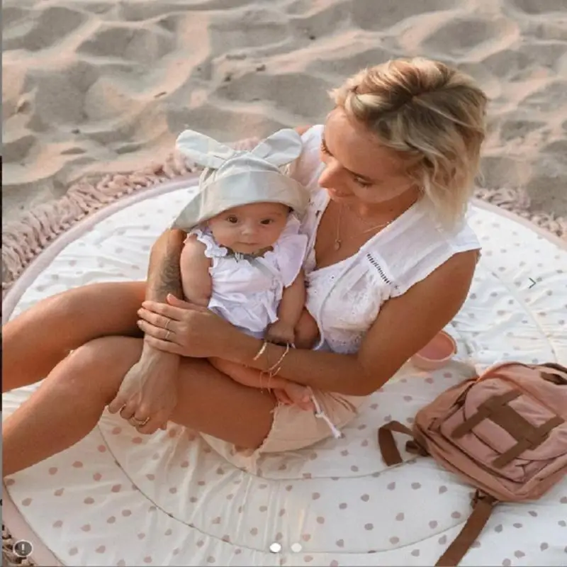 Q22D Baby Floor Carpet Soft Cotton for Play Mat Rug Crawling Pad Blanket Ground Activity Cushion Kid Children Room Decoration