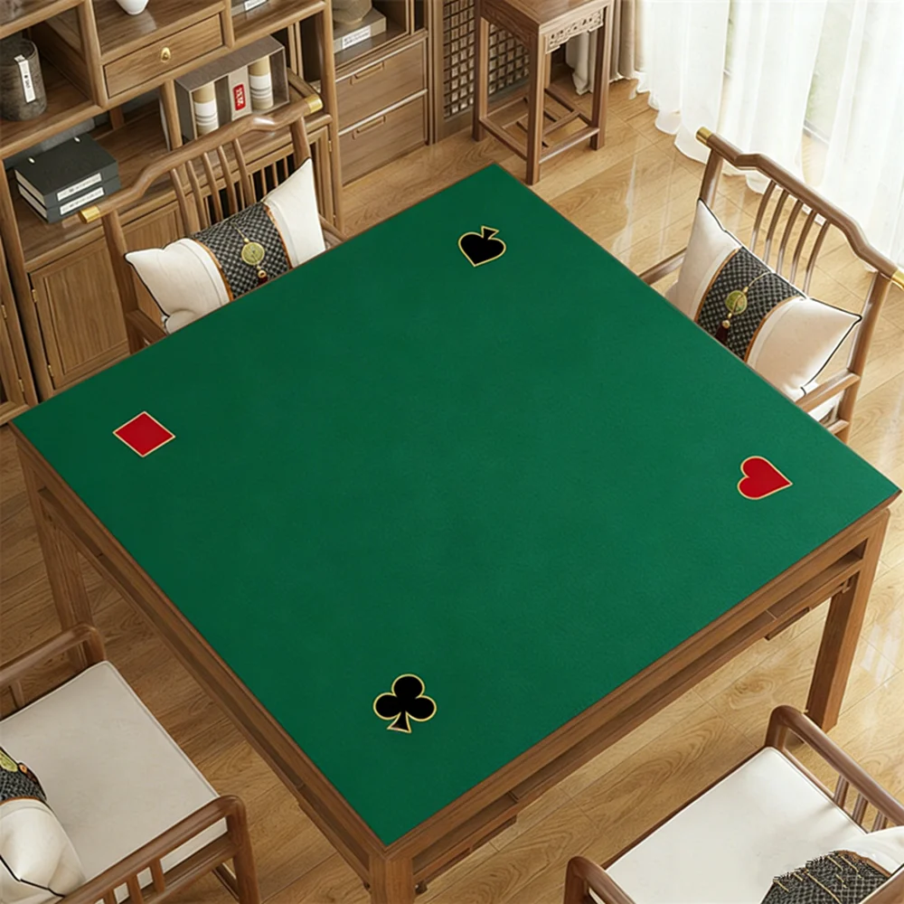 

Large-sized Texas Hold'em Poker Mat for Casino Games Non-slipTable Cloth Majong Board Game Table Mats Poker Game Mat