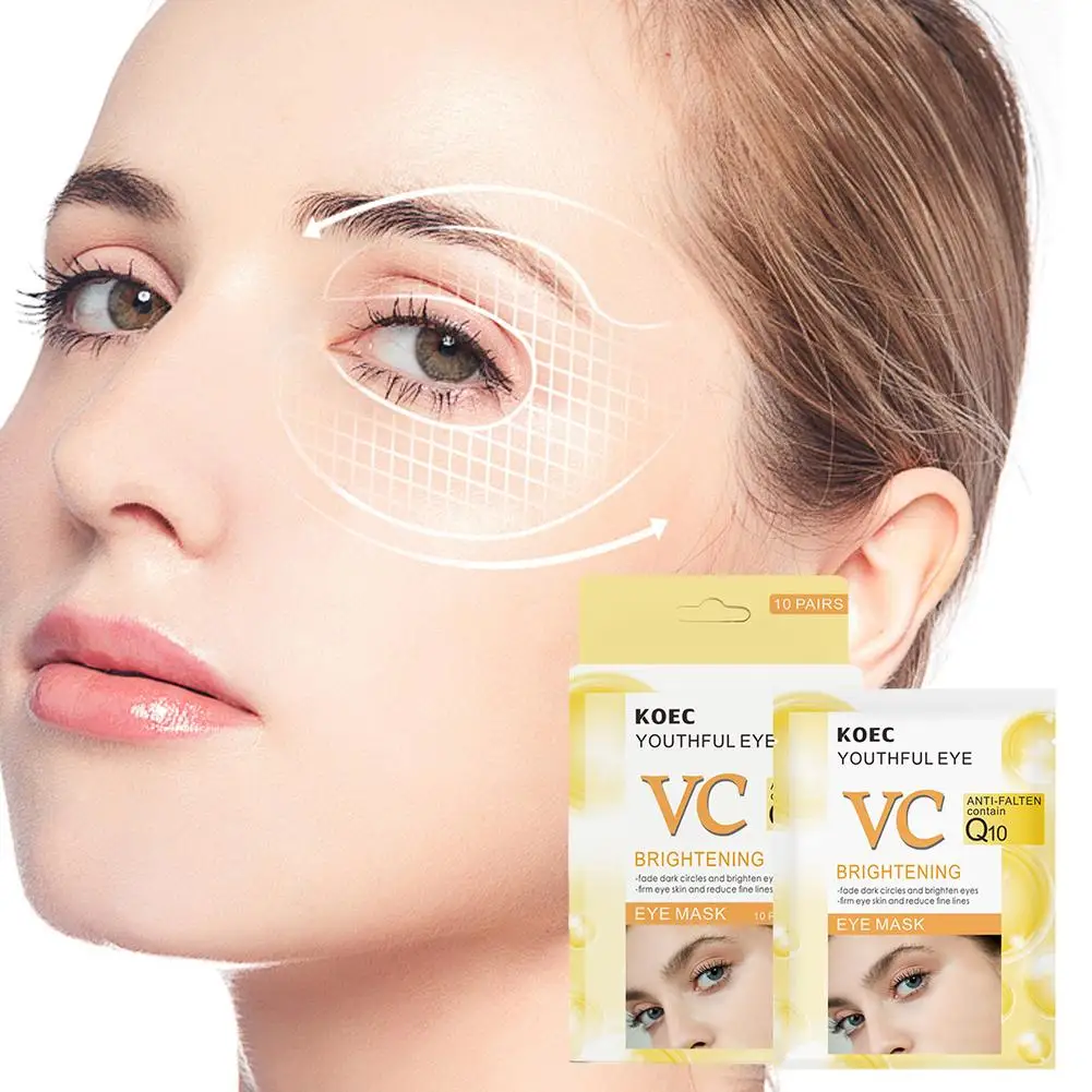 New 10Pairs=20PCS Collagen Eye Patches Eye Bags Removal Sleep Skin Mask Patches Dark Face Circles Care Eyes VC Wrinkles Ret A7H7