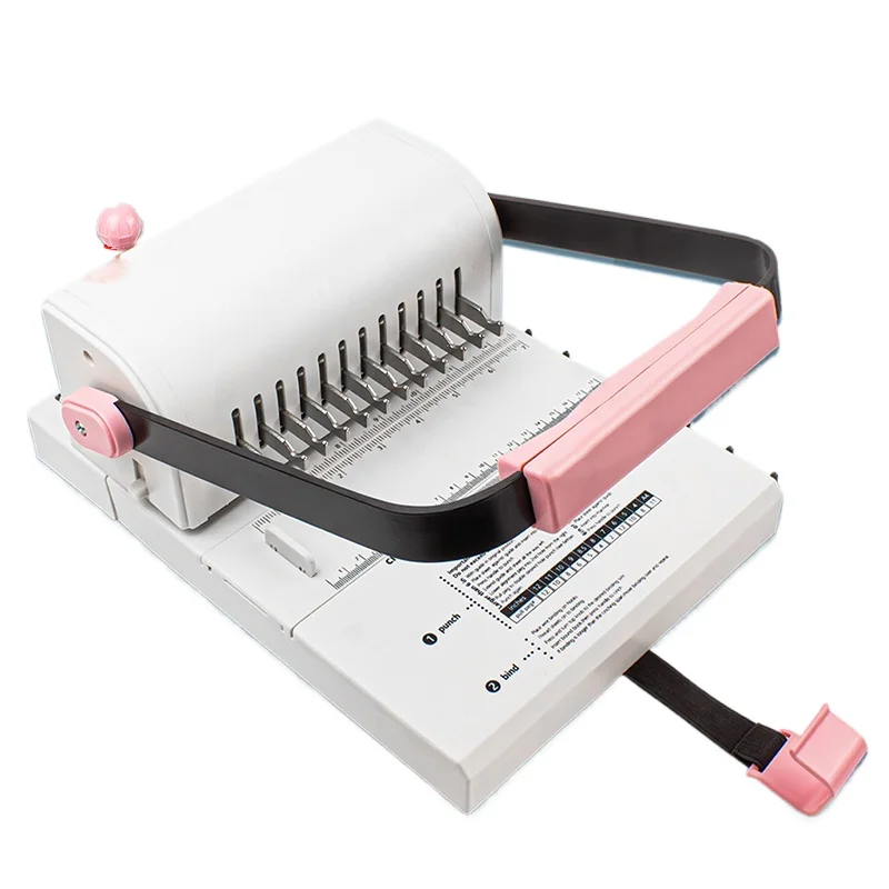 Binding Machine 2:1 Double Wire Binding Machine Single-pass 20 Pages Punching Suitable for Book and Notebooks Binding