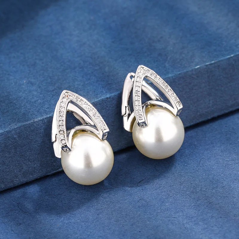 

New Jewelry Gold Plated Pearl Vintage casual Set 14-12mm Wholesale