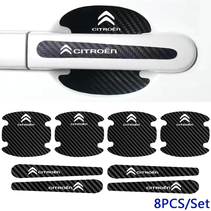 Car Door Bowl Anti-scratch Film Handle Protective Sticker for Citroen Emblem C4L Xsara DS3 C3 Berlingo C2 C5 C1 Jumper Picasso