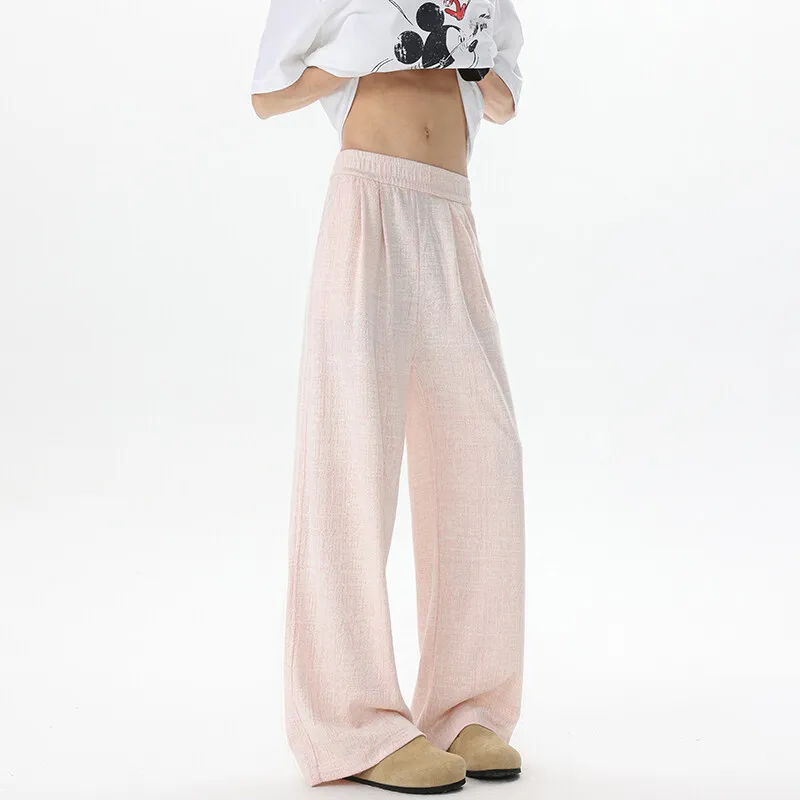 تصميم جديد للجنسين مستقيم الساق السراويل عارضة تنفس مريحة رواية النسيج الأزياء مريح العصرية الأنيقة Athleisure السراويل #4