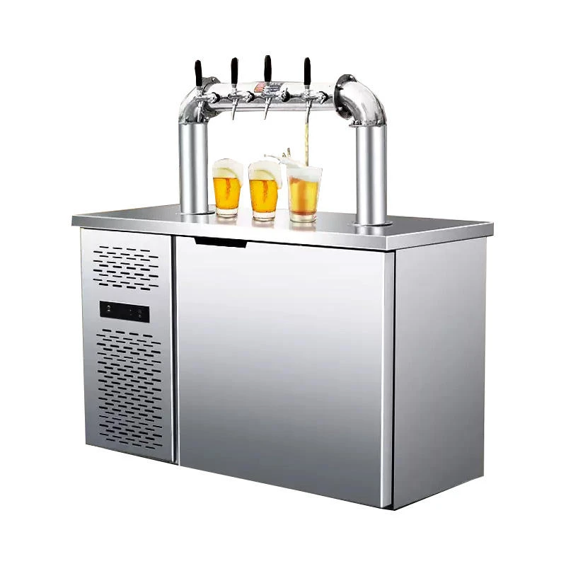 

Wind Cooled Draft Beer Dispenser Counter Machine 4 Taps 3 Tap Refrigeration Cabinet Freezer Type Freshness System Bar No reviews