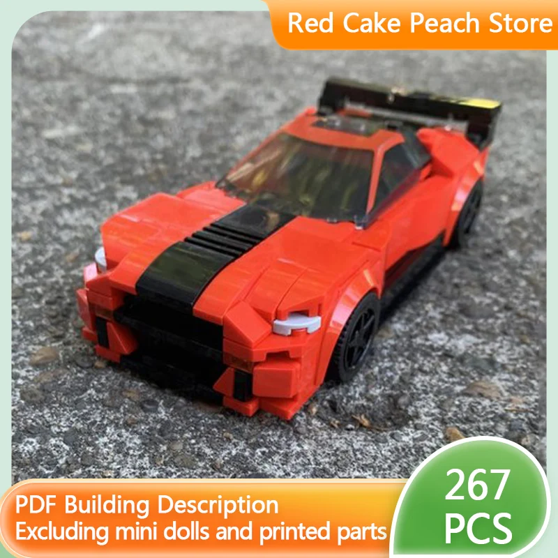 

Модель скоростного гоночного автомобиля MOC, строительные кирпичи GT500, мускулистый спортивный автомобиль, модульная технология, детские праздничные подарки, сборные игрушки, костюм